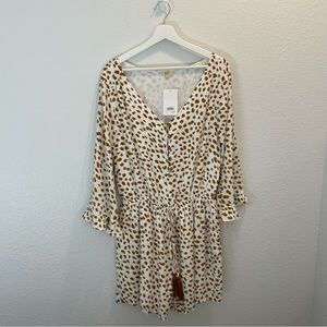 NWT Kori America Cheetah Romper